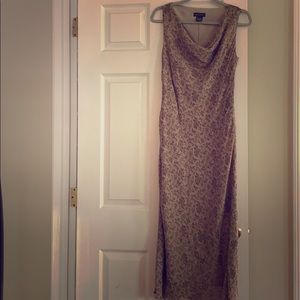 Banana Republic Silk Maxi Sheath Dress